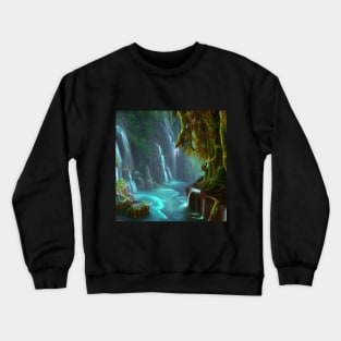 Waterfalls in Cultura Maya Crewneck Sweatshirt